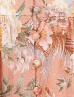 Zimmermann Tallow Plunge Mini Dress Pink Size 3 / AU 10-12 for rent on The Volte - image 4