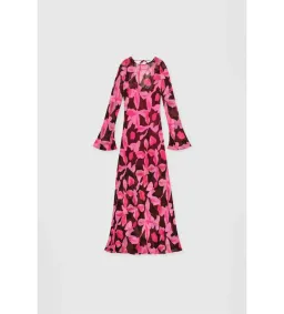 The Wolf Gang Lottie Maxi Dress Chocolate Floral Size S/AU 8 for rent on The Volte - image 4