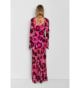 The Wolf Gang Lottie Maxi Dress Chocolate Floral Size S/AU 8 for rent on The Volte - image 3