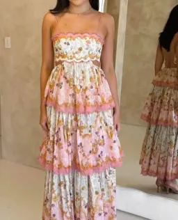 Zimmermann Laurel Frill Midi Dress Size AU 14 for rent on The Volte - image 3