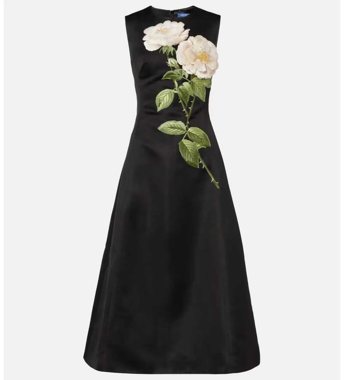 Leo Lin Cleo Embellished Midi Dress in Black Size AU 10 - Image 4