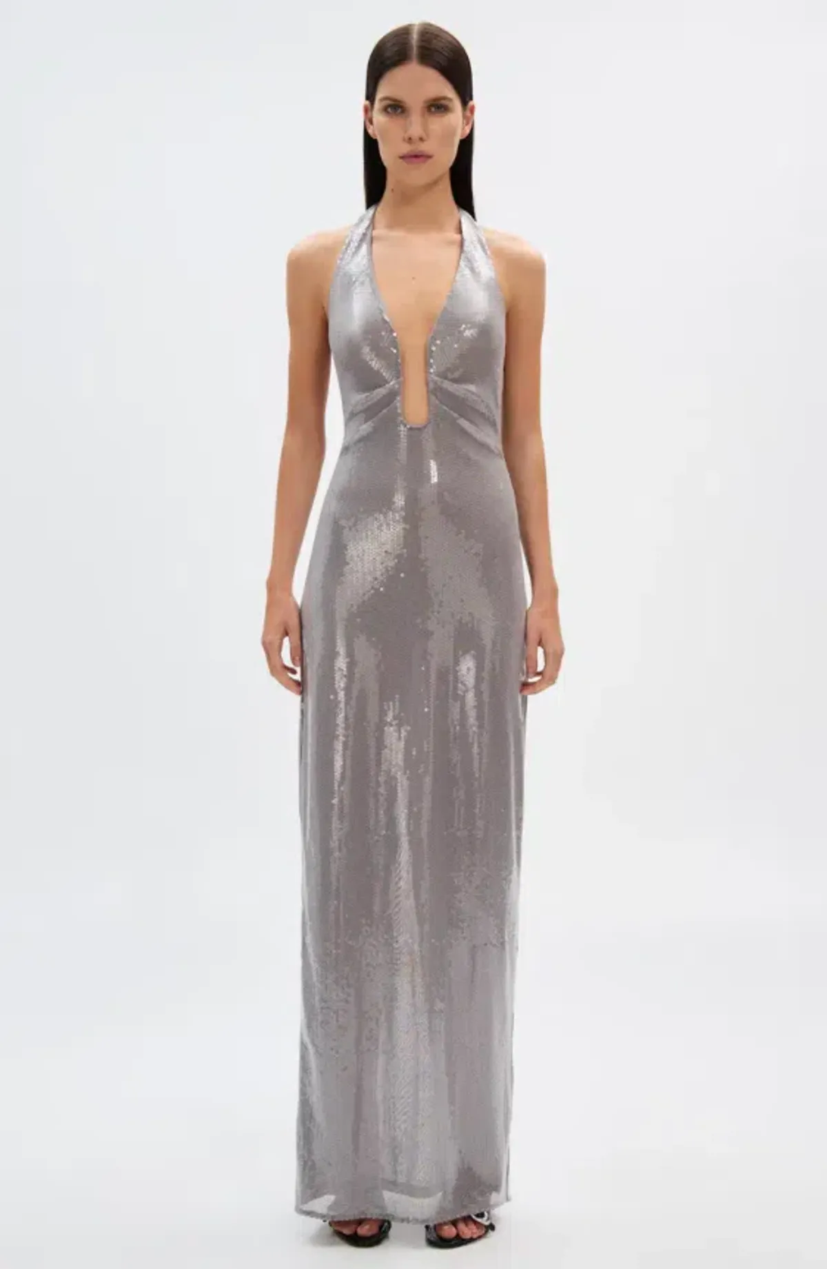 Misha Alusia Sequin Maxi Dress Size 8 - Image 1