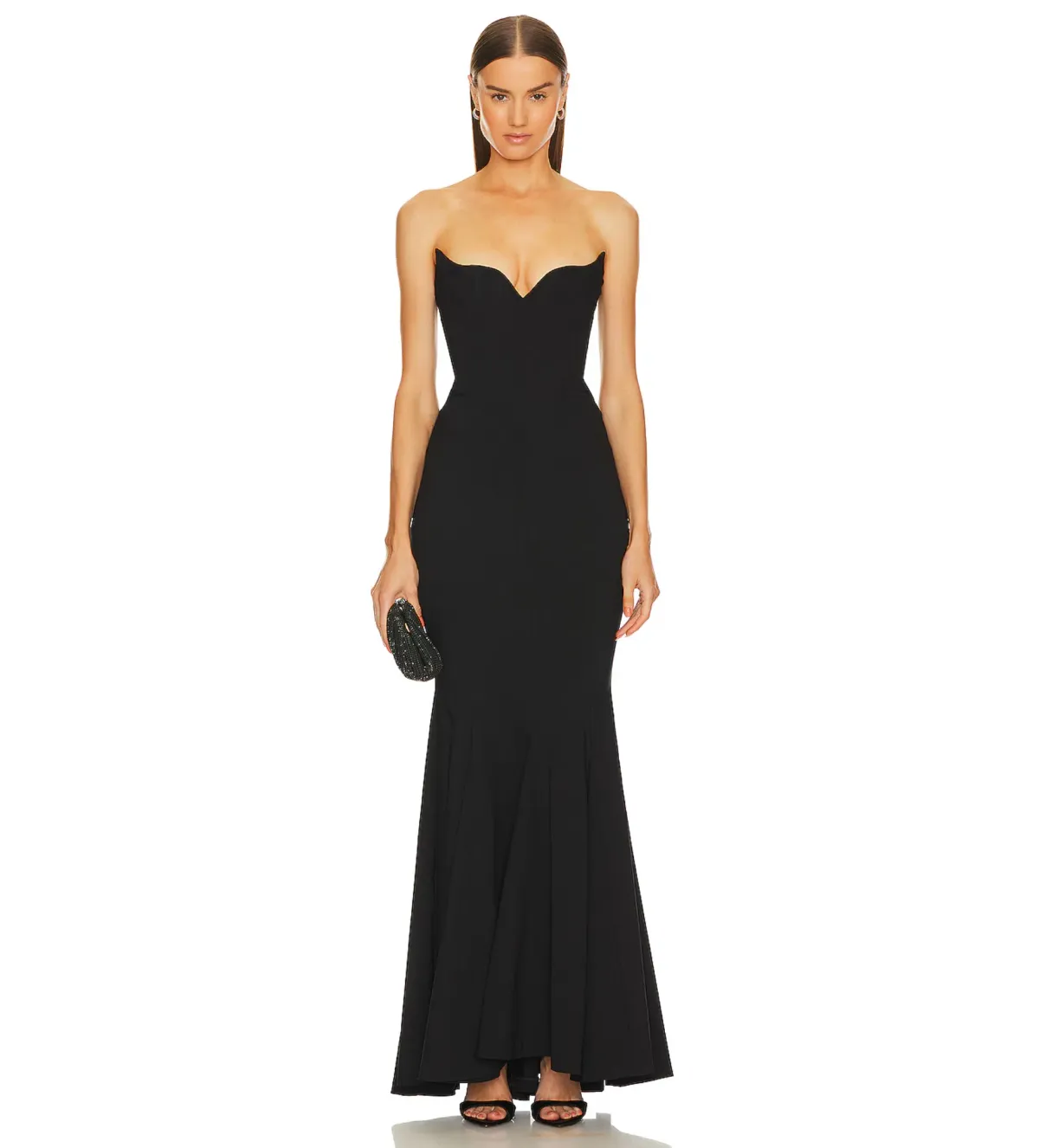 Michael Costello Billie Gown in Black Size M/AU10 - Image 1