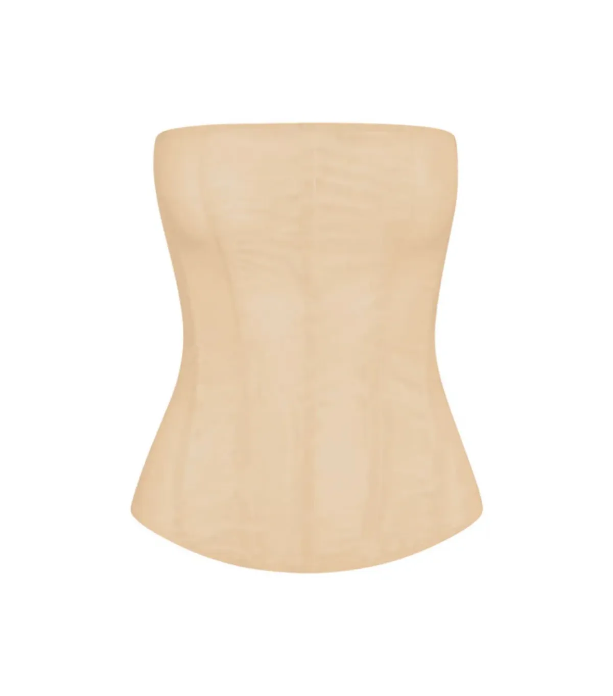 Leau Muse Mesh Corset Top in Tan Size XS/AU6 - Image 3