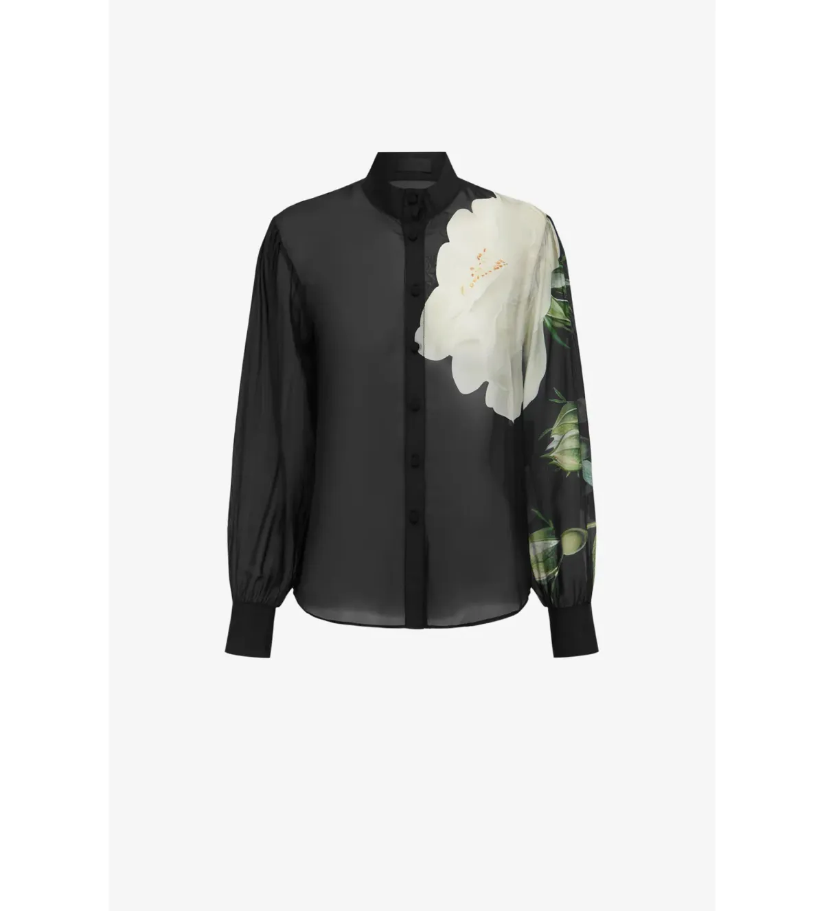 Leo Lin Alma Blouse in White Rose Print Size 14 - Image 1