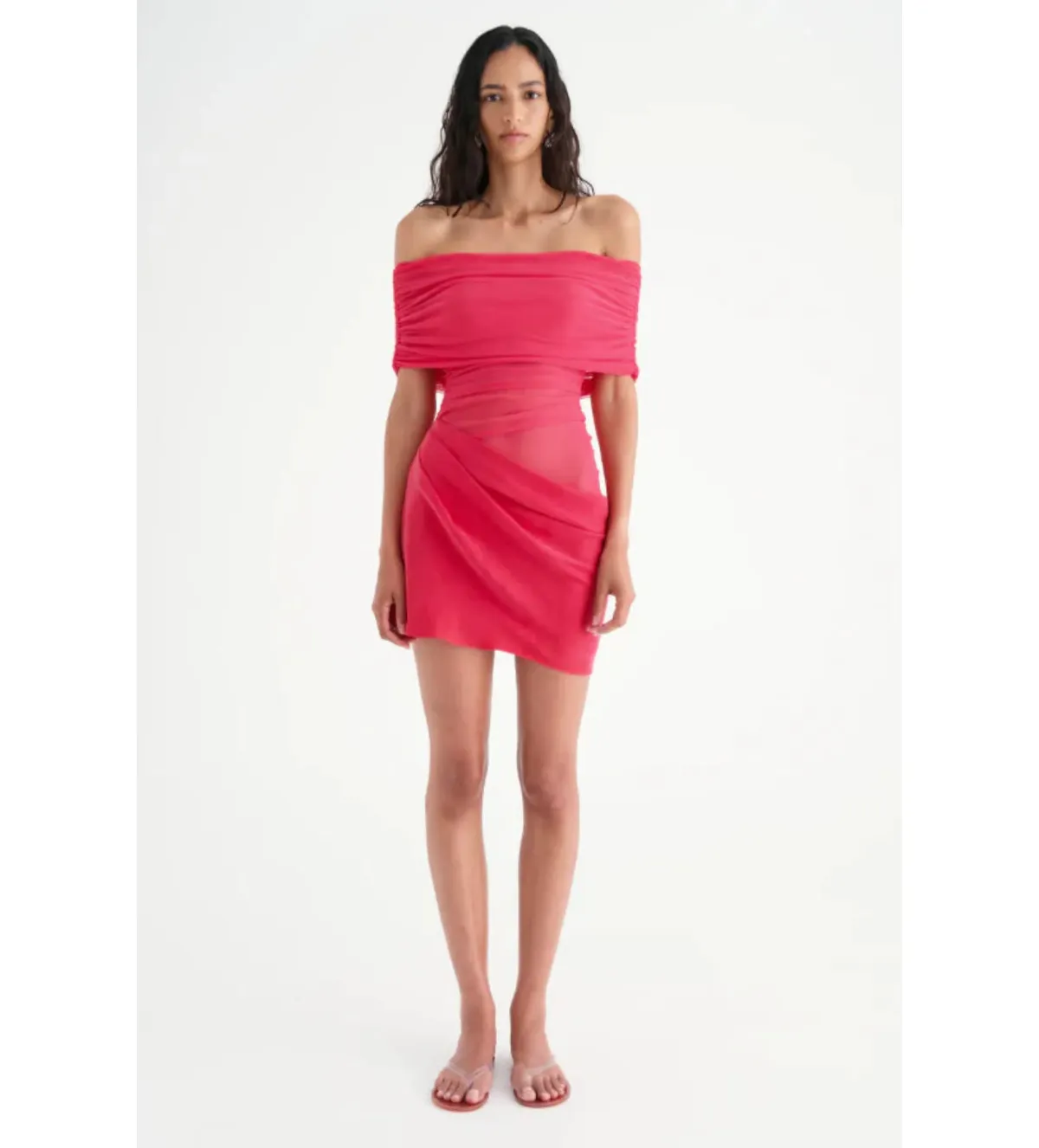 BENNI Nico Mini Dress Watermelon Size M AU 10 - Image 1