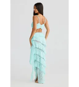 Melani The Label Ahria x Joa Maxi Set in Aqua Size XS AU 6 for rent on The Volte - image 4