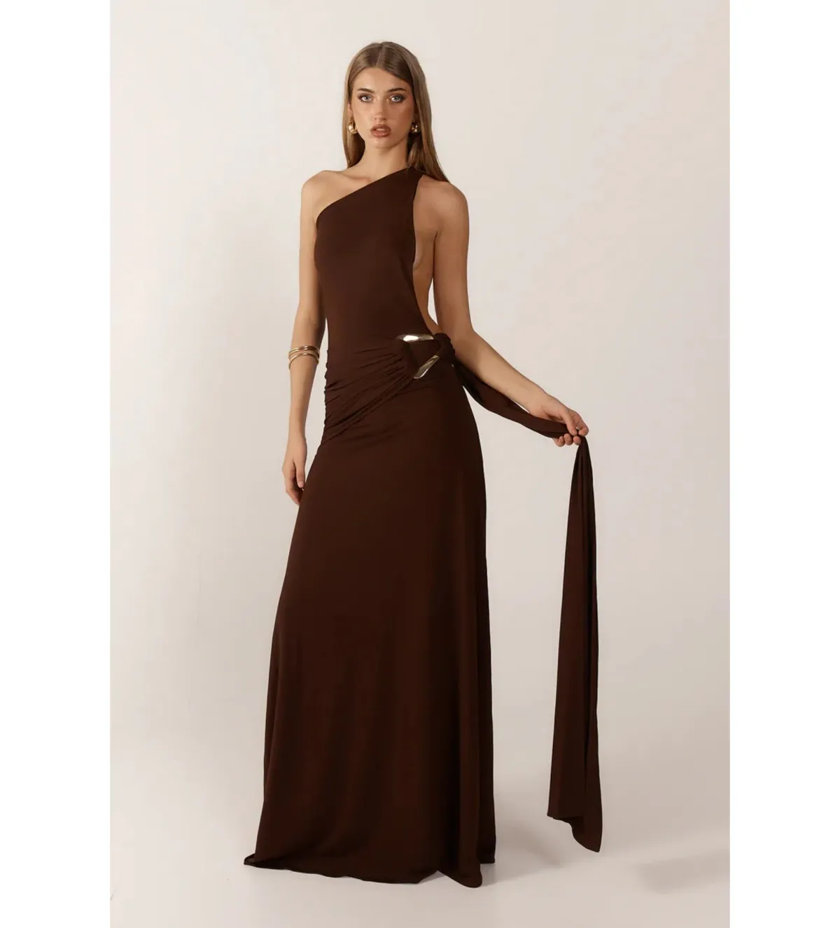 Ance Gria Gaia Gown Brown Size S AU 8 - Image 1