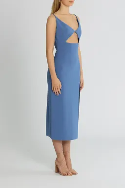 Bec and Bridge Josette Midi Cutout Dress Blue Size AU 14 for rent on The Volte - image 2