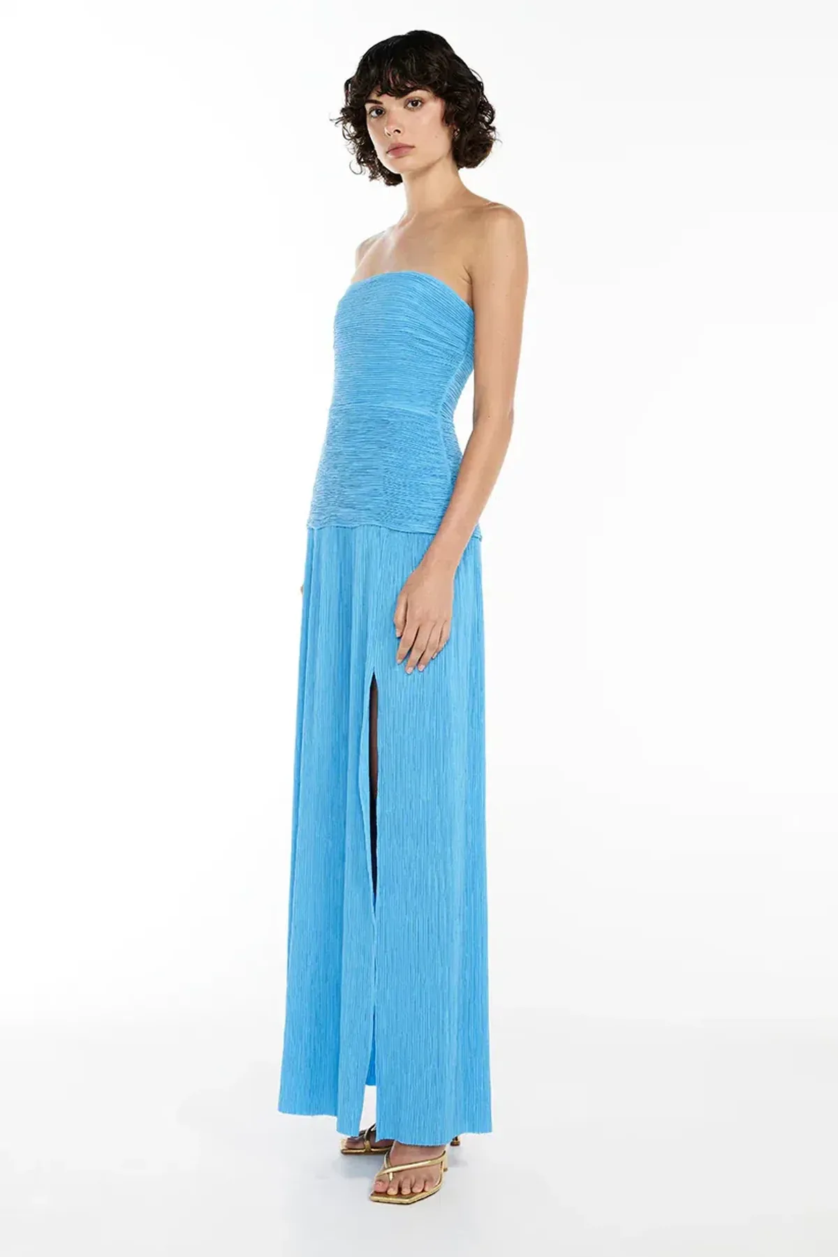 Manning Cartell Cerulean Double Time Strapless Dress in Blue Size 6 - Image 3