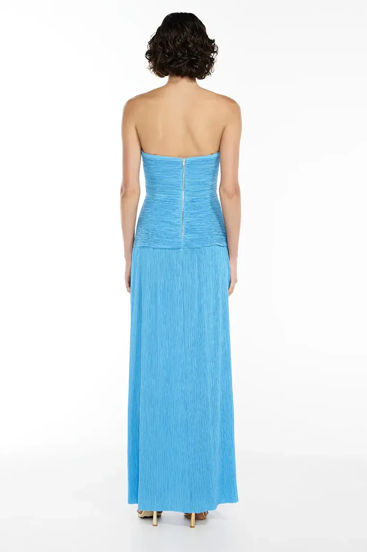 Manning Cartell Cerulean Double Time Strapless Dress in Blue Size 6 - Image 2