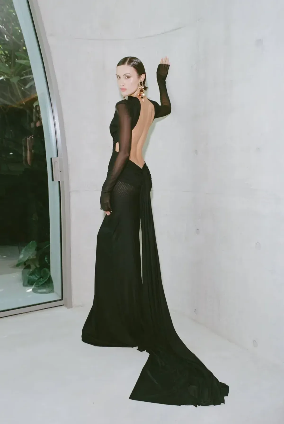 Effie Kats Monaco Maxi Gown Black Size 8 - Image 2