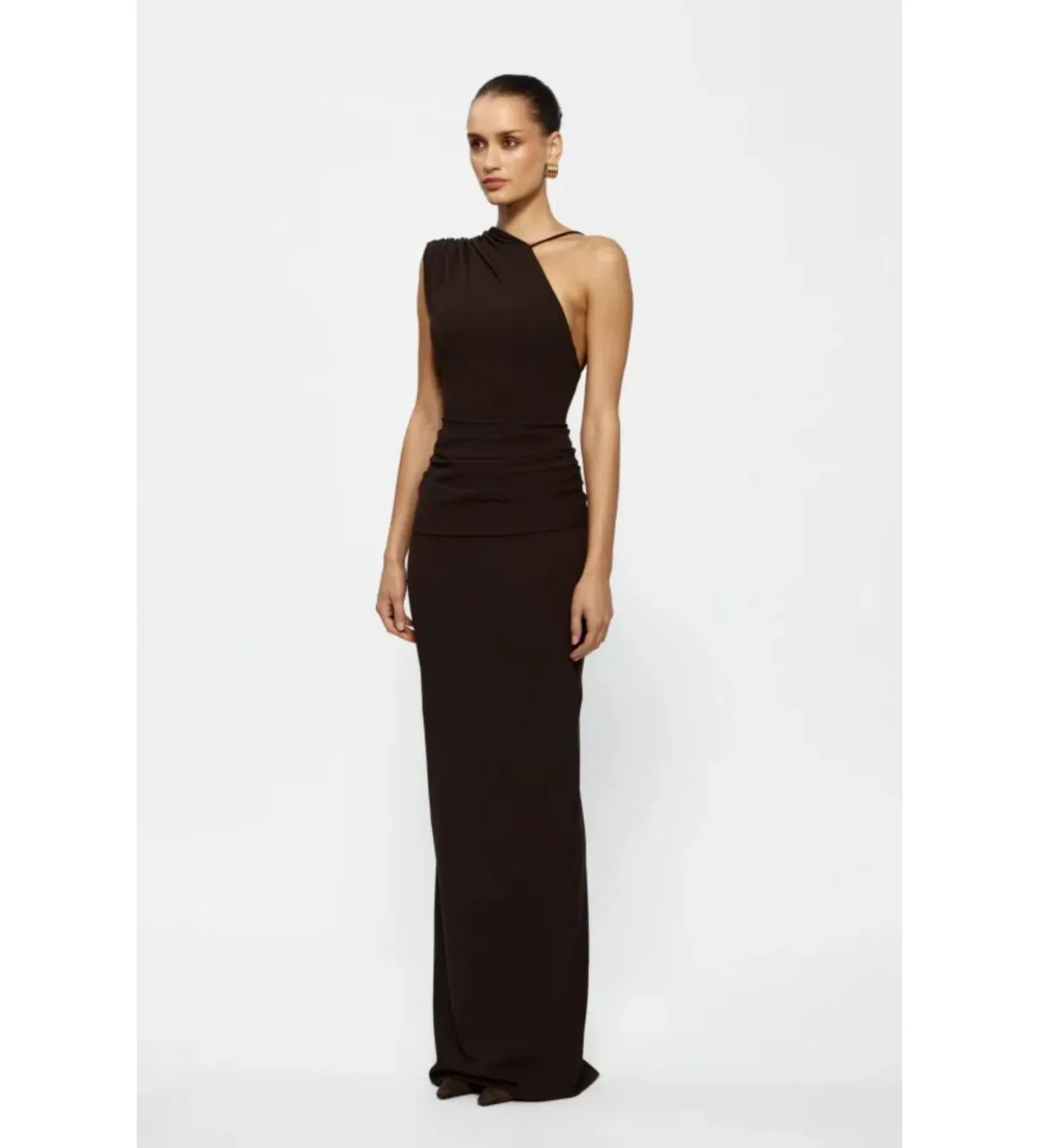 Effie Kats Greer Gown Brown Size 8 - Image 2