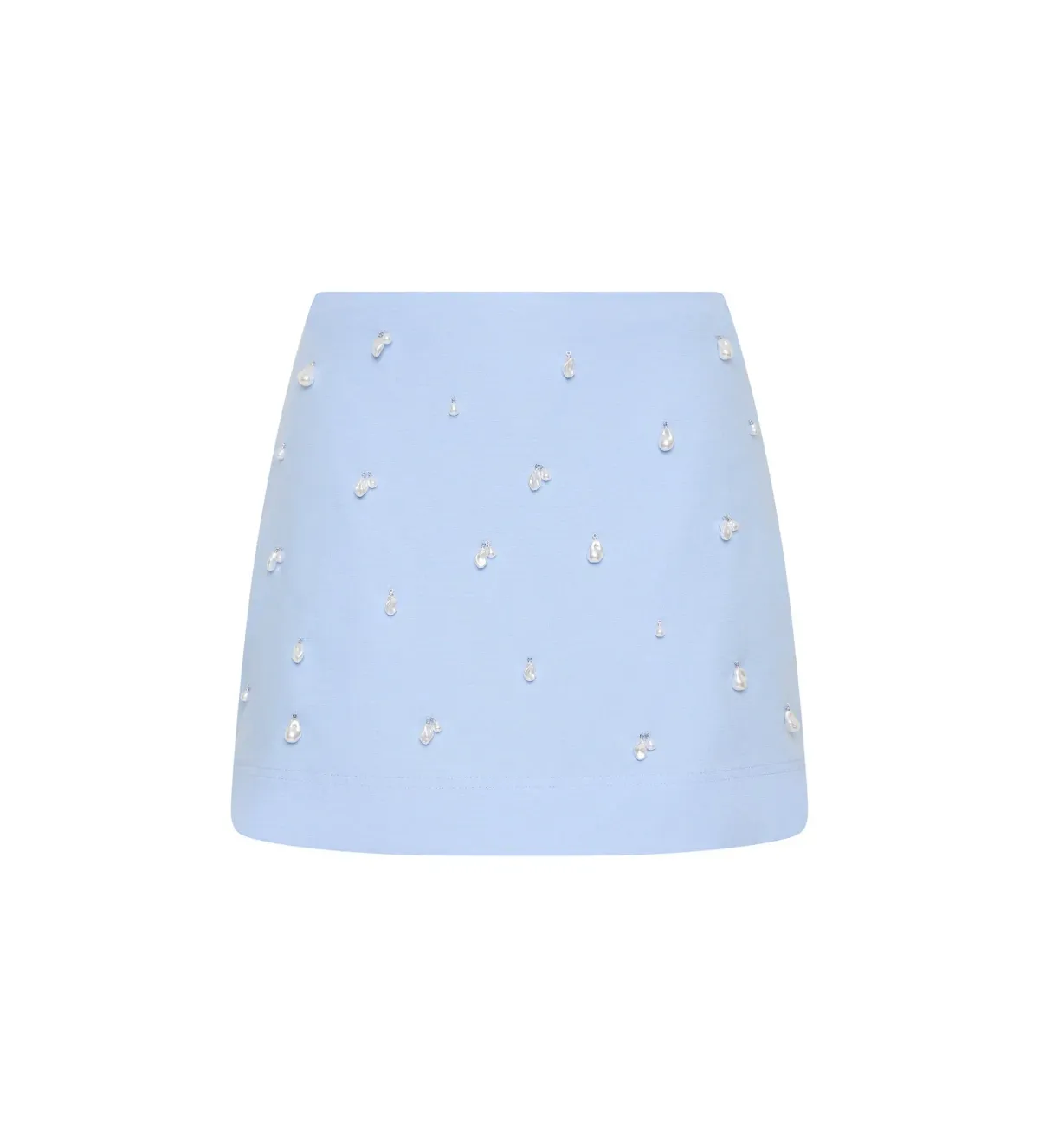 Aje Akoya Crop Top Size AU 4 and Mini Skirt Size AU 6 Set Cornflower Blue - Image 6