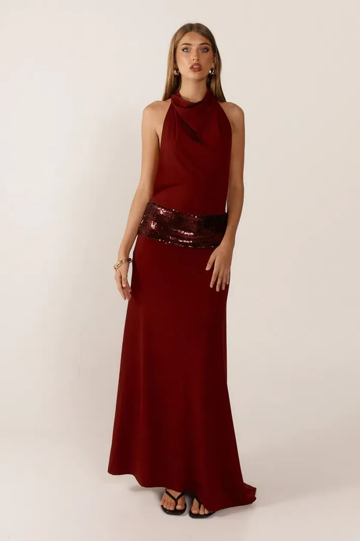Ance Gria Wine Adele Gown Size AU 8 - Image 2