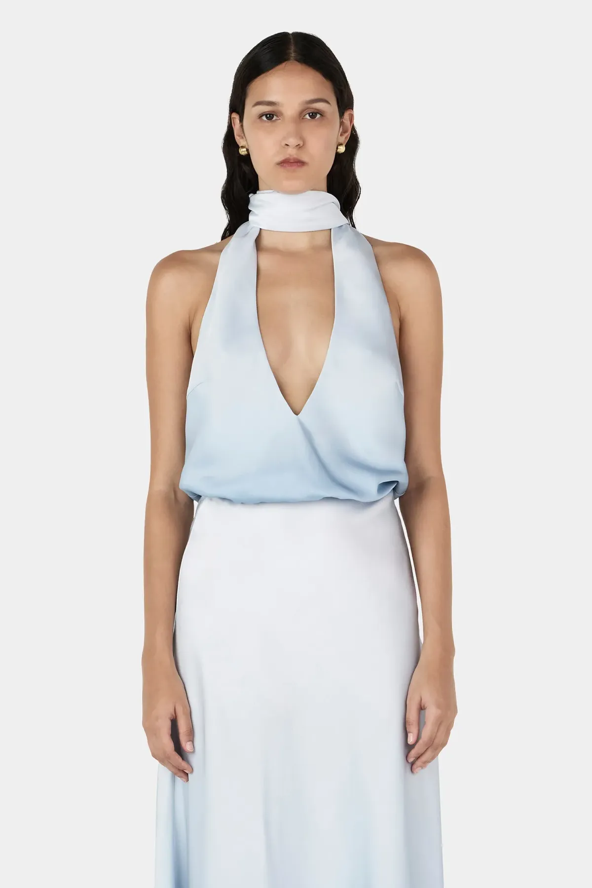 Hansen and Gretel Harper Halter Top Ocean Spray Size AU 12  - Image 4