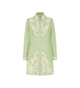 Alemais Ruby Applique Mini Dress Mint Size 10 for rent on The Volte - image 4