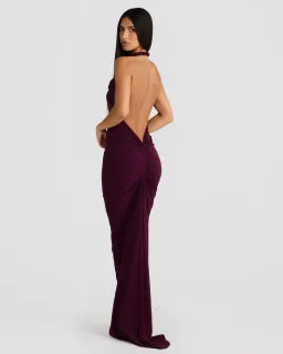 Melani The Label Maia Maxi Gown Mulberry  Size 6 for rent on The Volte - image 6
