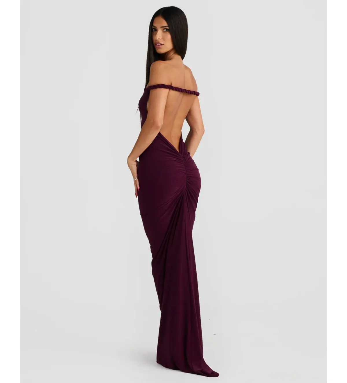 Melani The Label Maia Gown Mulberry Size M AU 10 - Image 6