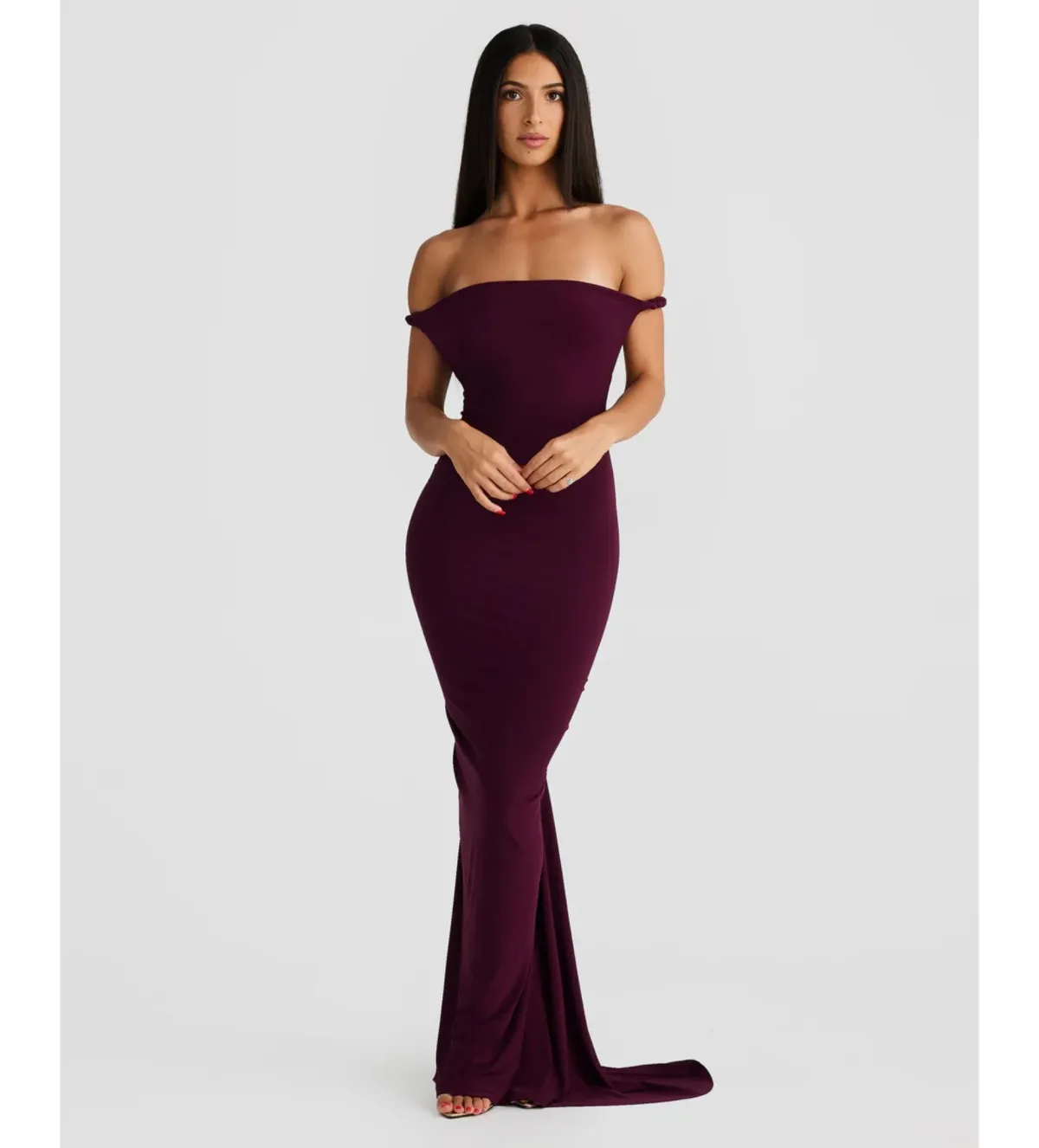 Melani The Label Maia Gown Mulberry Size M AU 10 - Image 5