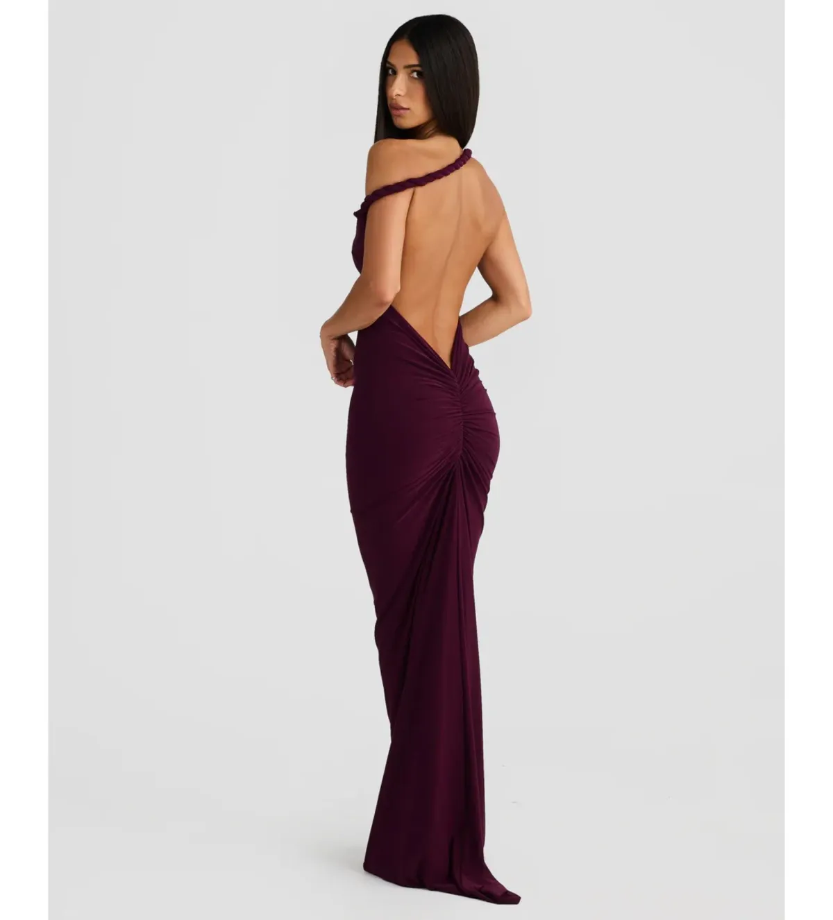Melani The Label Maia Gown Mulberry Size M AU 10 - Image 4