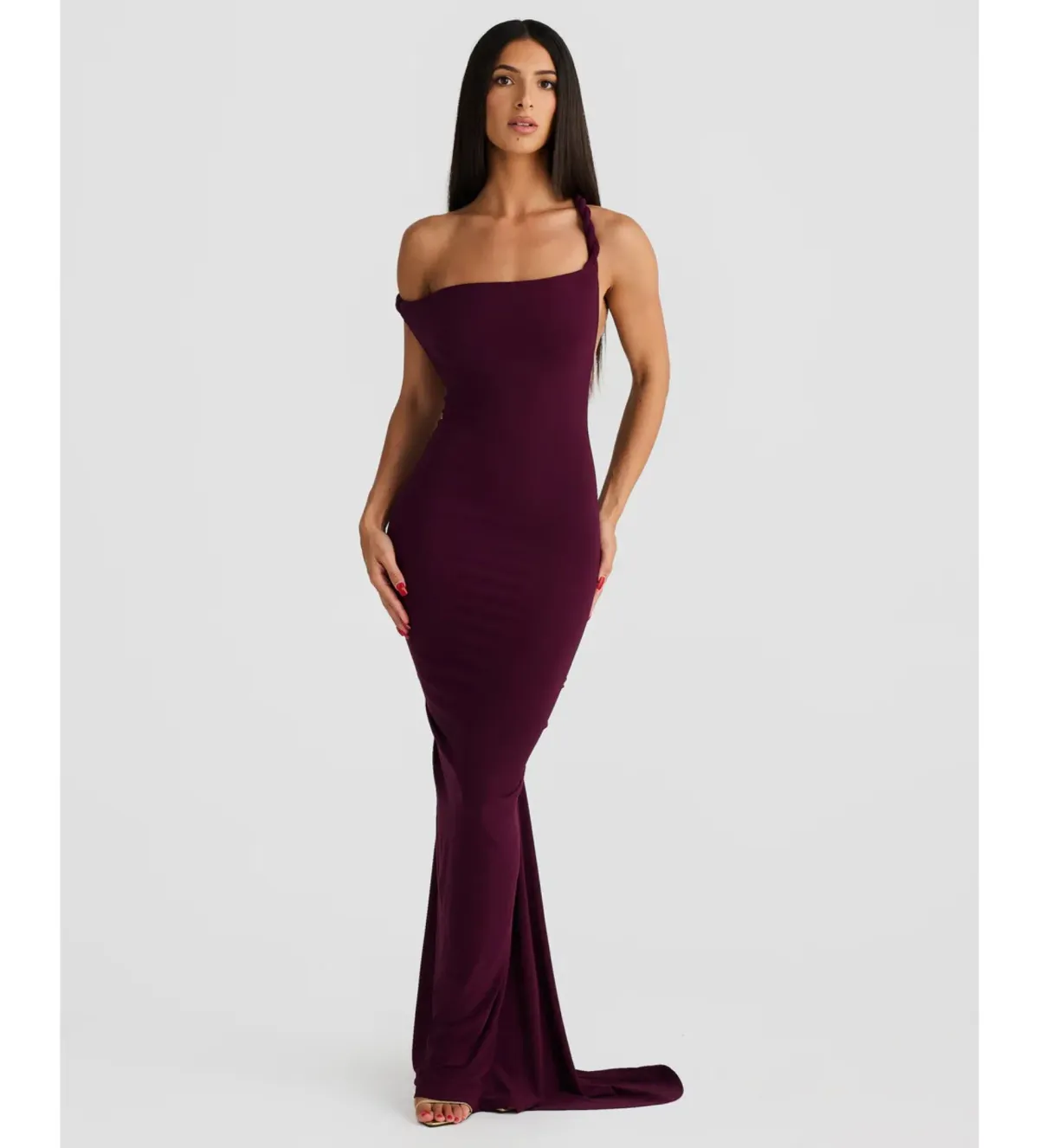 Melani The Label Maia Gown Mulberry Size M AU 10 - Image 3