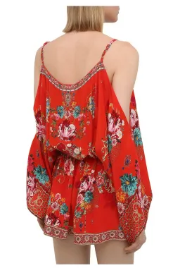 Camilla Drop Shoulder Playsuit Cameos Can Can Size S AU 10 for rent on The Volte - image 4