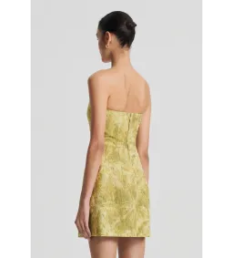 Scanlan Theodore Tinsel Linen Dress Green Size 8 for rent on The Volte - image 3