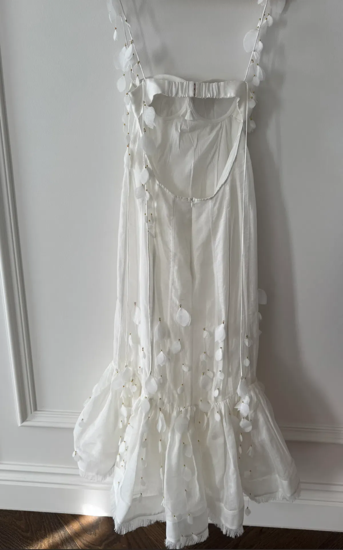 Zimmermann Botanica Petal Gown Dress (NEW) in White Size 2 AU 10 - Image 4
