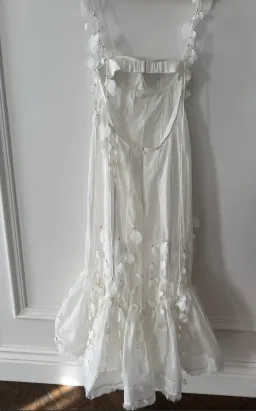 Zimmermann Botanica Petal Gown Dress (NEW) in White Size 2 AU 10 for rent on The Volte - image 4