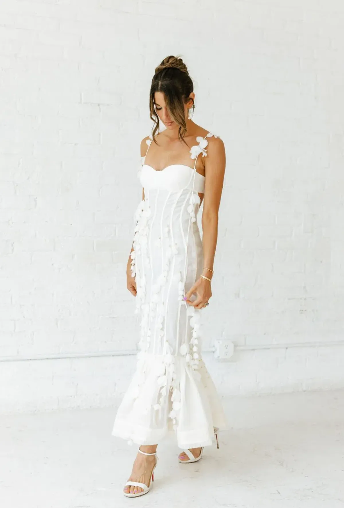 Zimmermann Botanica Petal Gown Dress (NEW) in White Size 2 AU 10 - Image 1
