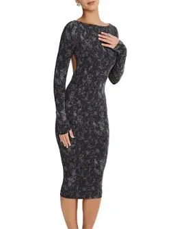 Mistress Rocks Distressed Open Back Midi Dress Size 8/XS for rent on The Volte - image 7