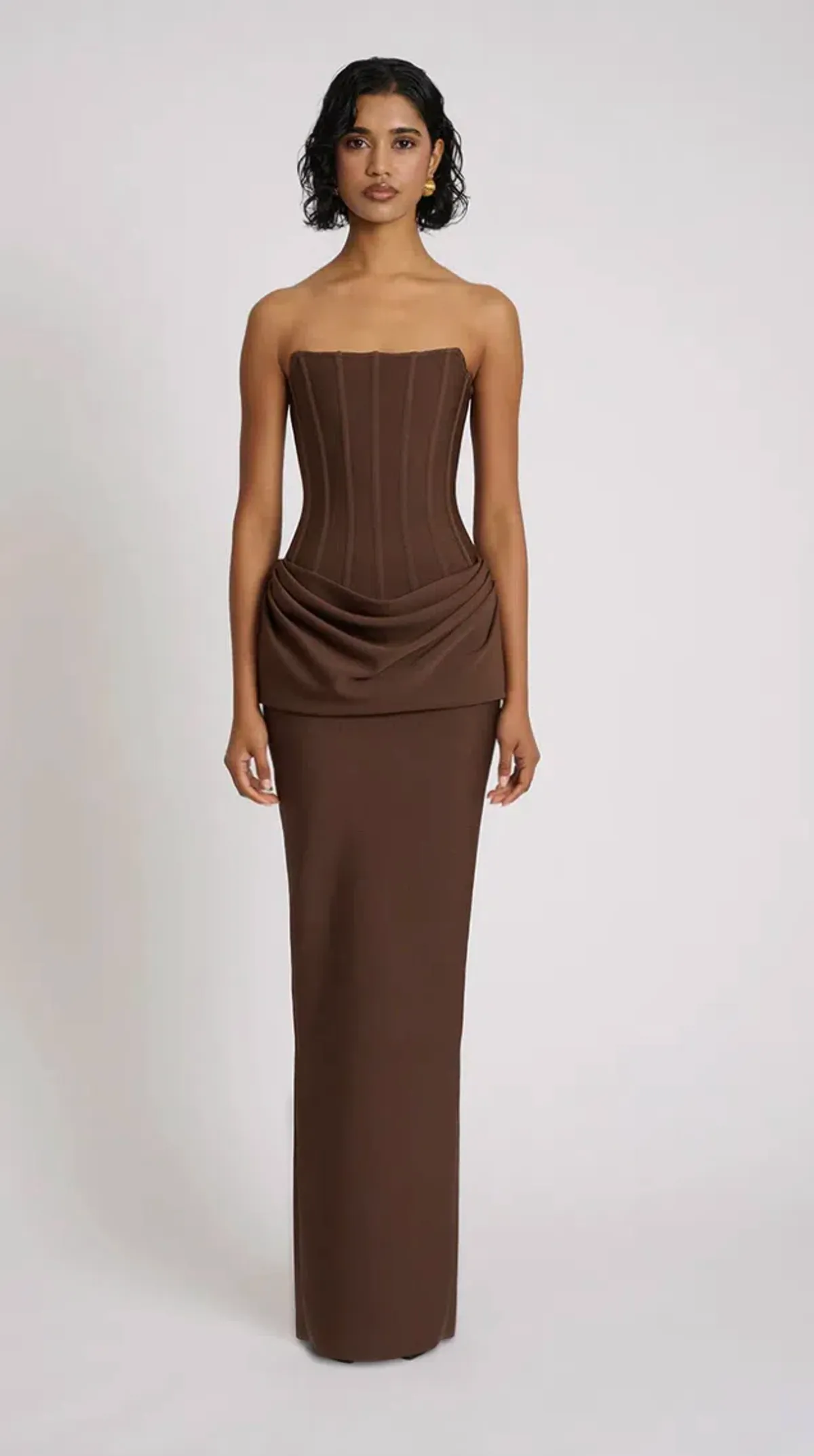 Eliya the Label Hilda Gown Brown Size AU 10 - Image 1