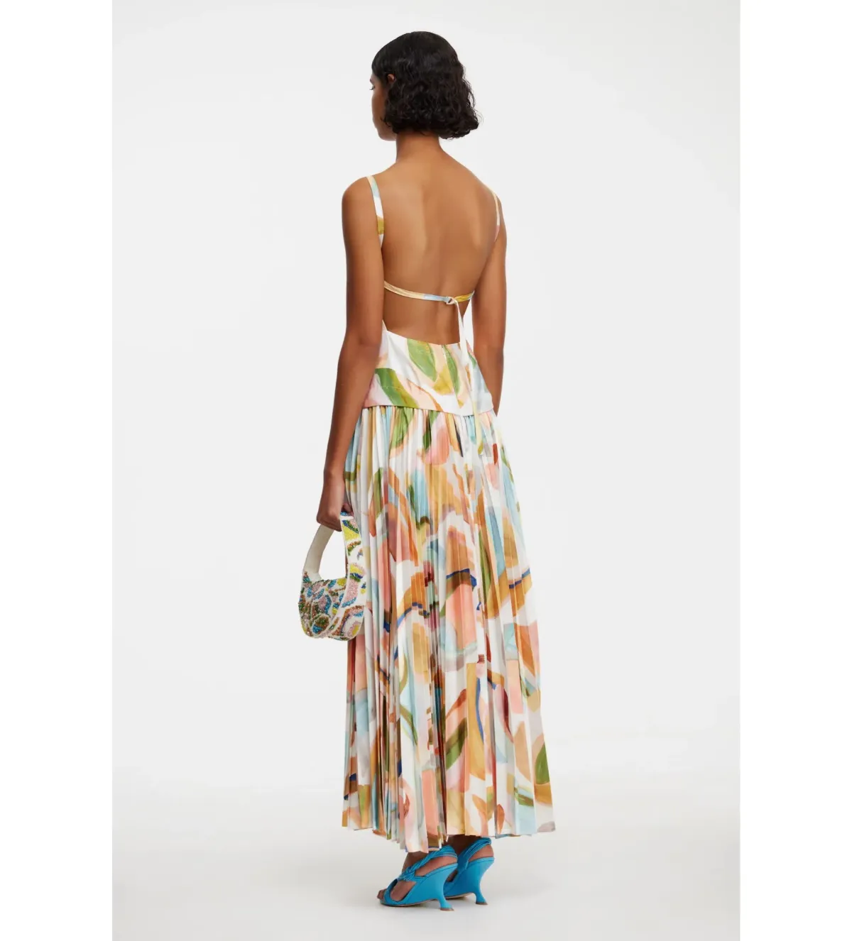 Acler Leasgill Midi Dress in Cubist Canyon Size AU 10 - Image 5