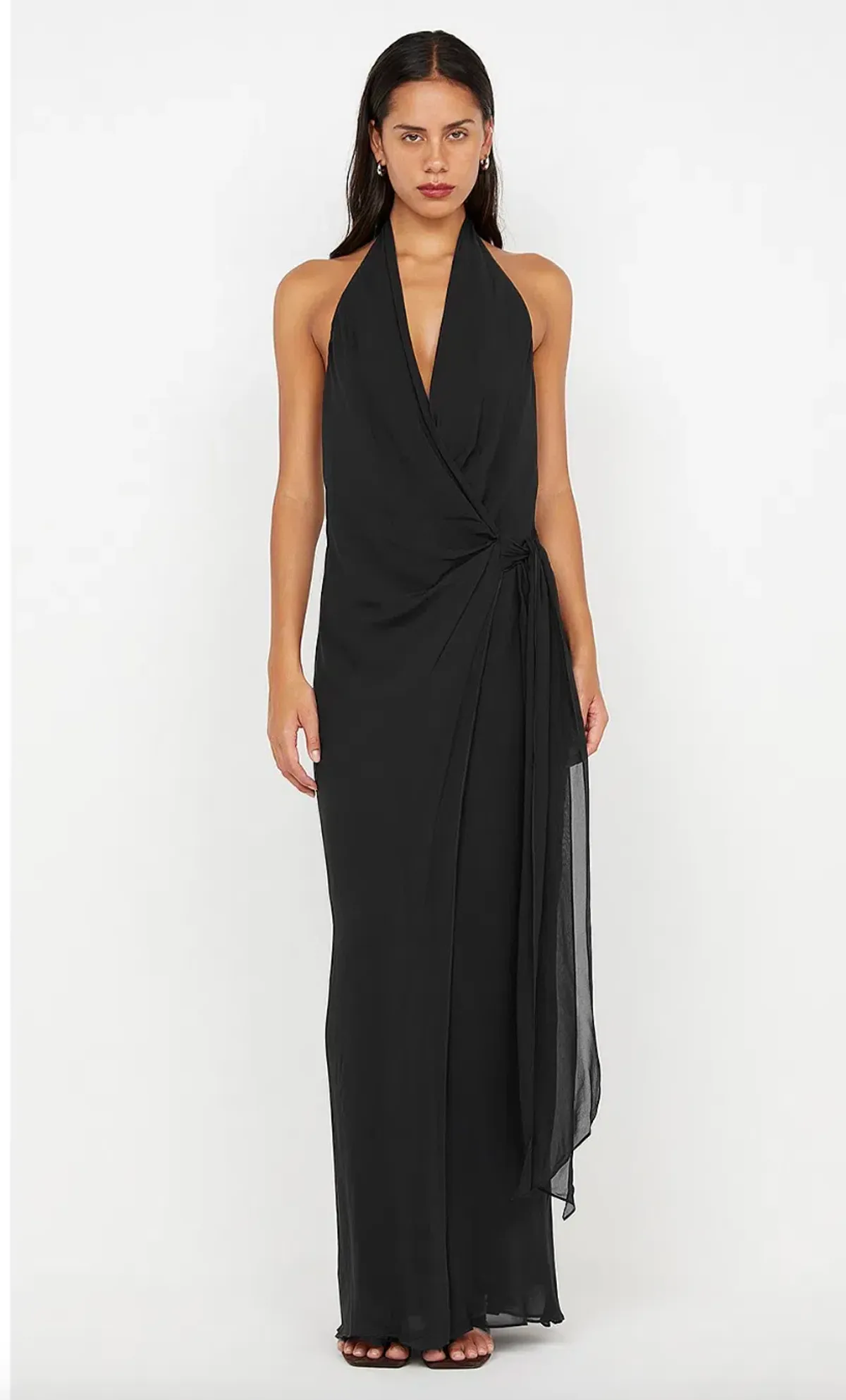 Bec Bridge Soneva Wrap Dress Black Size 8 - Image 2