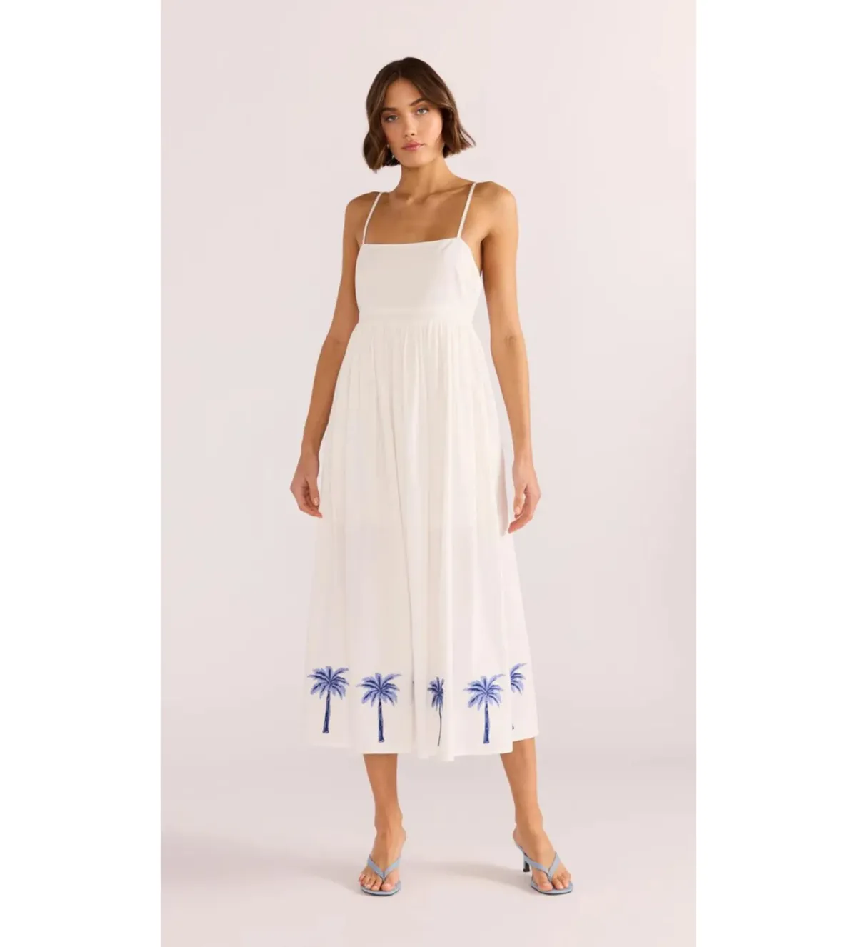 Minkpink Isadora Embroidered Midi Dress White Size 6 - Image 2