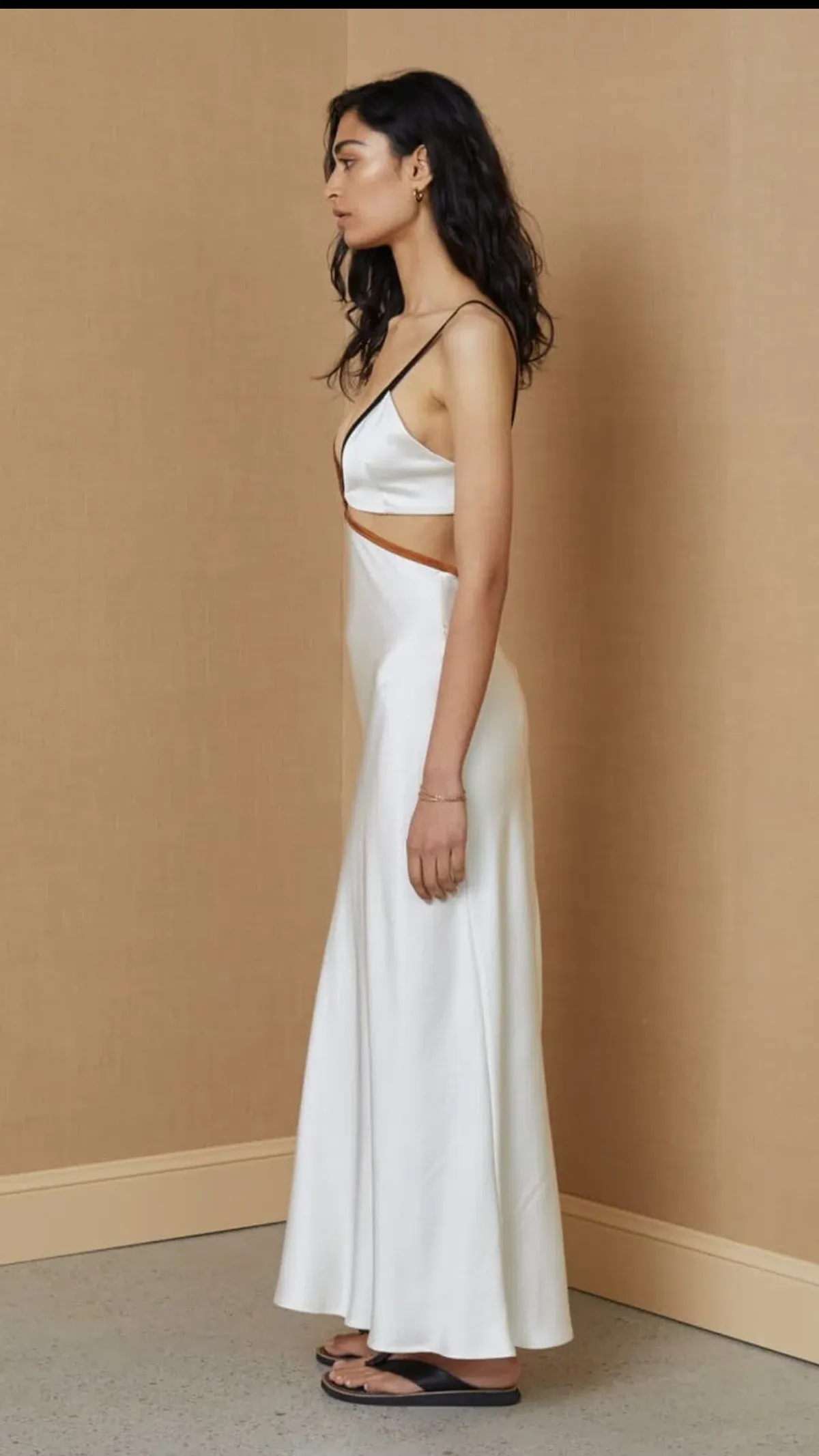 Bec And Bridge Toi Et Moi Cutout Midi Dress Cream Size 6 - Image 2
