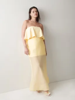 Sheike Gemini Maxi Dress Yellow Size 8 for rent on The Volte - image 1