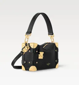 Louis Vuitton Side Trunk PM Black and Gold Bag for rent on The Volte - image 2