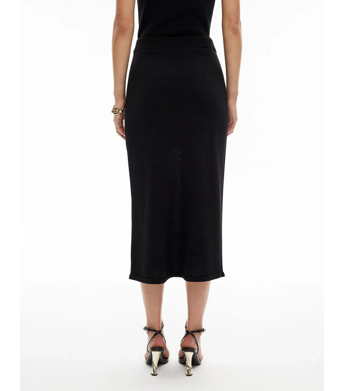 Witchery Knit Maxi Skirt Black Size - Image 3