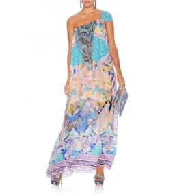 Camilla Gaudi Tribute Drawstring Dress Multi Print One Size for rent on The Volte - image 1