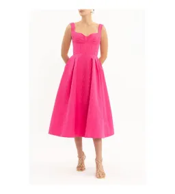 Rebecca Vallance Lyla Midi Dress Hot Pink Size 10 for rent on The Volte - image 2