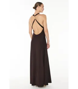 Manning Cartell Charmed Cowl Slip Maxi Dress in Dark Chocolate Brown AU 6  for rent on The Volte - image 5