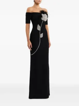 Rebecca Vallance Starlight Gown in Black Size AU 8 for rent on The Volte - image 3