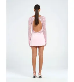 Benni Oskar Mini Dress in Baby Pink Size 6 for rent on The Volte - image 3