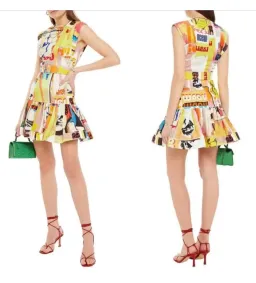 Zimmermann Brightside Fluted Mini Dress Multi Print Size 3/AU 14 for rent on The Volte - image 7