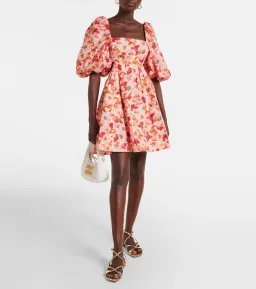Zimmermann Lightburst Cutout Linen Mini Dress Floral Size 2 / AU 12 for rent on The Volte - image 1