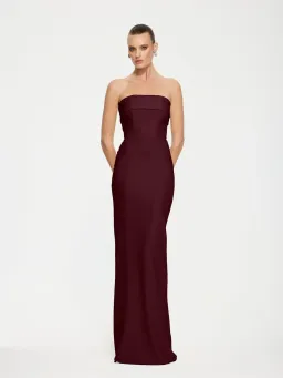Effie Kats Monroe Gown Wine Size 6 for rent on The Volte - image 1