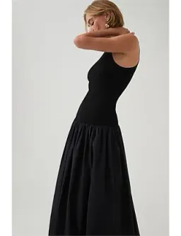 Havana Bubble Midi Dress Black Size 8/S for rent on The Volte - image 4