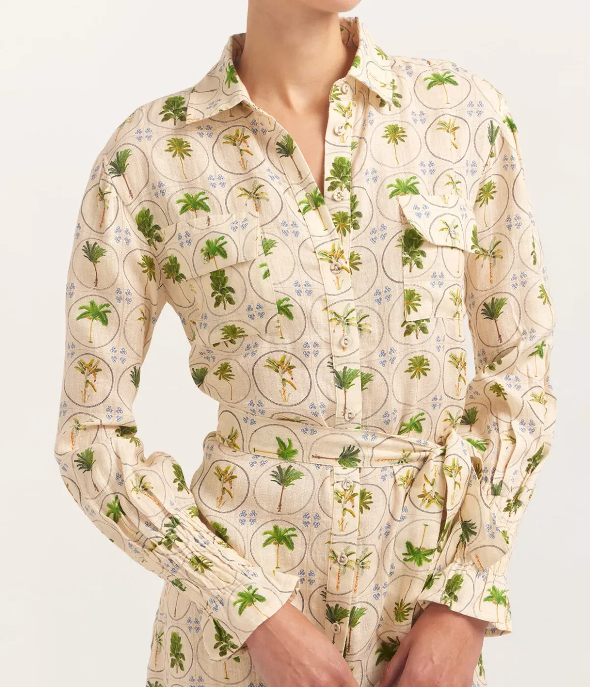 Palm Noosa Marigold Dress Tropical Palm Size 10 - Image 2